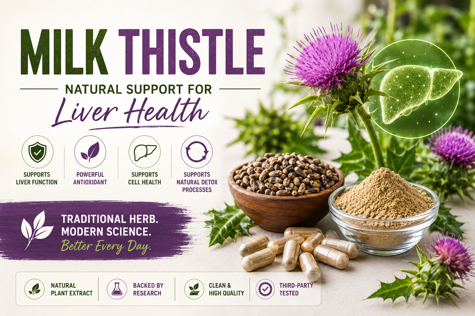 Milk Thistle: Benefits, Uses, Side Effects & How It Supports Liver Health