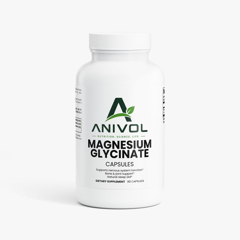 Anivol Magnesium Glycinate Capsules | 275 mg Magnesium Glycinate Supplement
