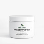 Anivol Super Greens Powder | Spirulina, Acai, Green Tea & Barley Grass Superfood