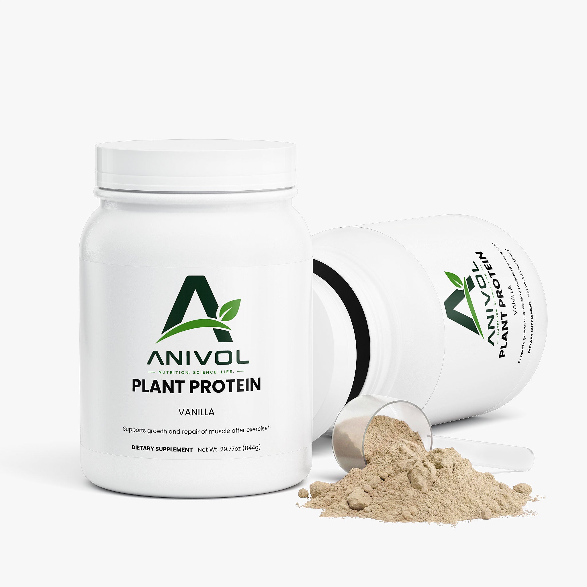 Anivol Plant-Based Protein Powder (Vanilla) | Dairy-Free, Soy-Free, 20g Protein