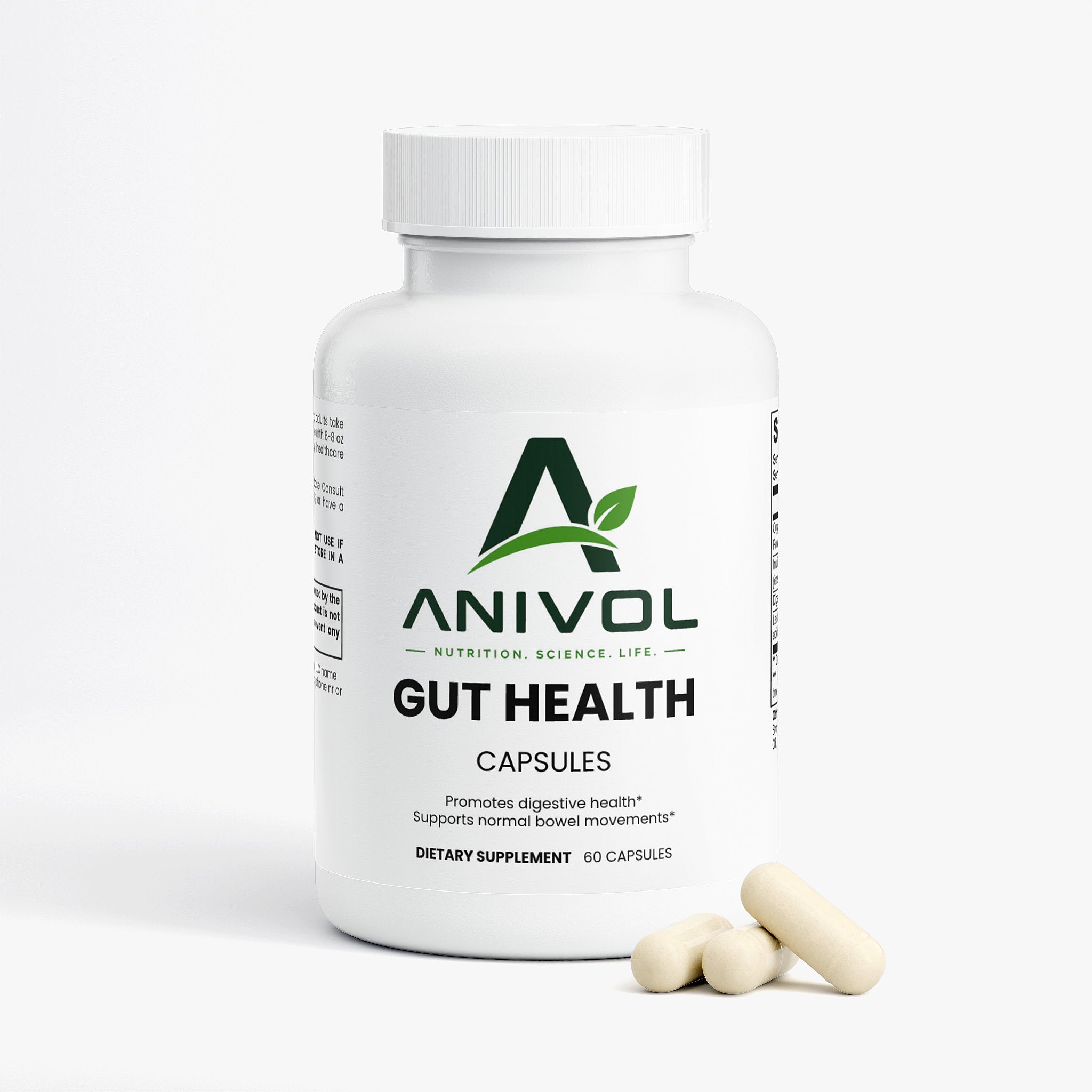 Anivol Gut Health Supplement | Prebiotic, Probiotic & Digestive Enzymes with Apple Cider Vinegar