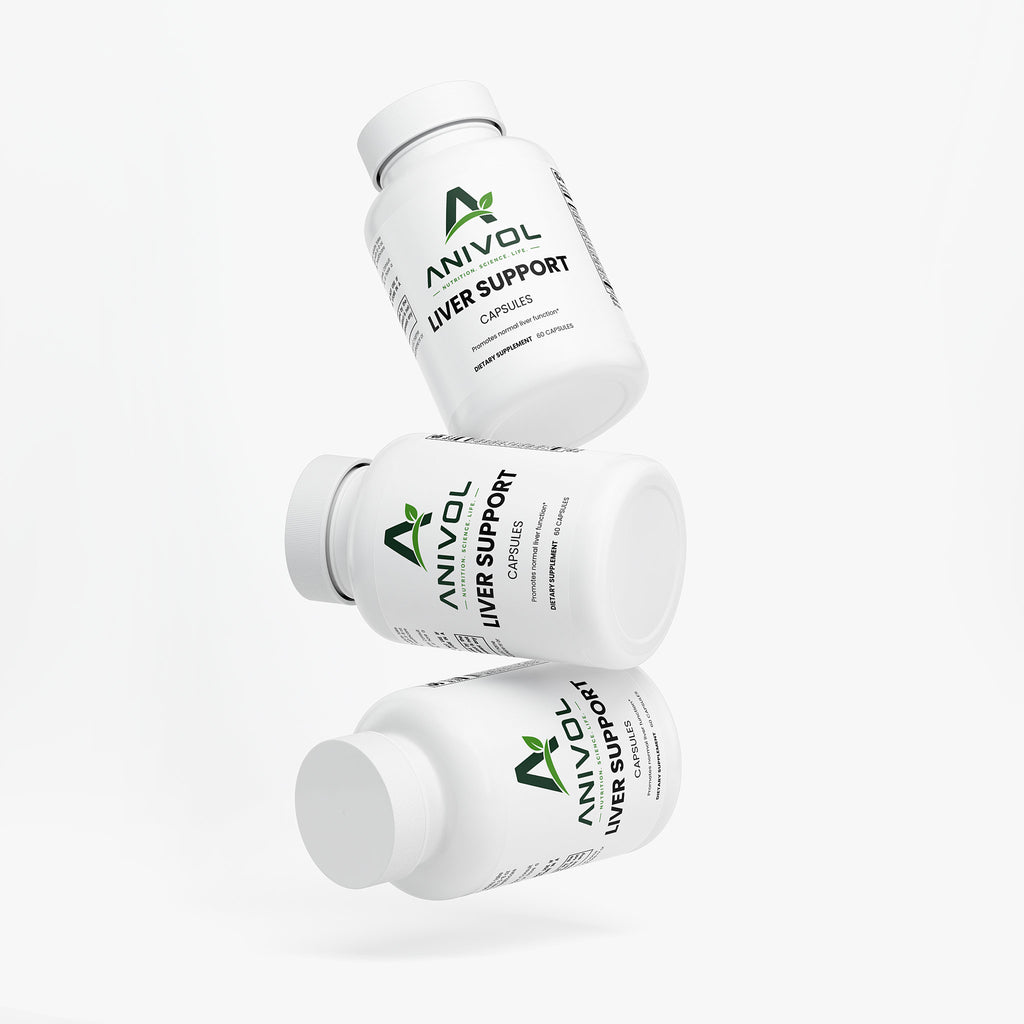 Anivol Milk Thistle & L-Cysteine Supplement | Liver Support with Turmeric & Beet Root