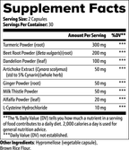 Anivol Milk Thistle & L-Cysteine Supplement | Liver Support with Turmeric & Beet Root